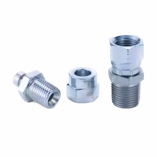Stainless Steel Female Bsp Parellel Thread 3 Way Tee Fittings Hydraulic Fittings Adapter