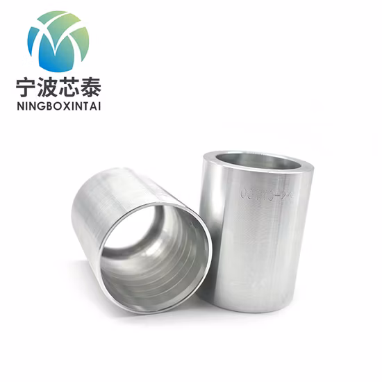 Hydraulic Power Unit High Pressure Carbon Steel Material Ferrule for Rubber Hose